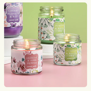 Four Color Water Lily Series Scented Candles