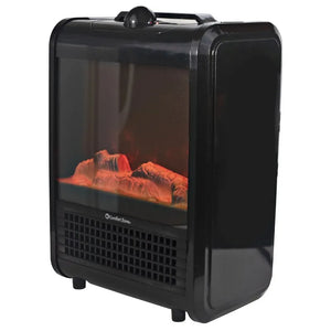 Fireplace electric fireplace decoration 1200W Ceramic Electric Fireplace Heater, Black