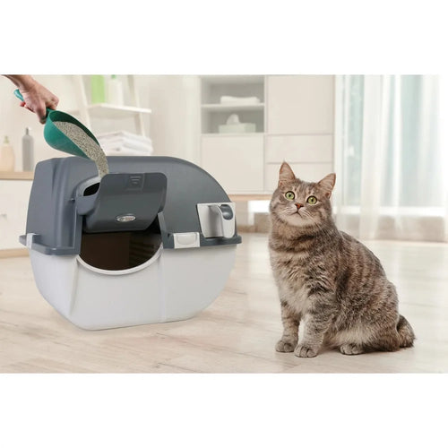 Cat Bedpans Easy Fill Roll 'N Clean Self Cleaning Litter Box Regular Size