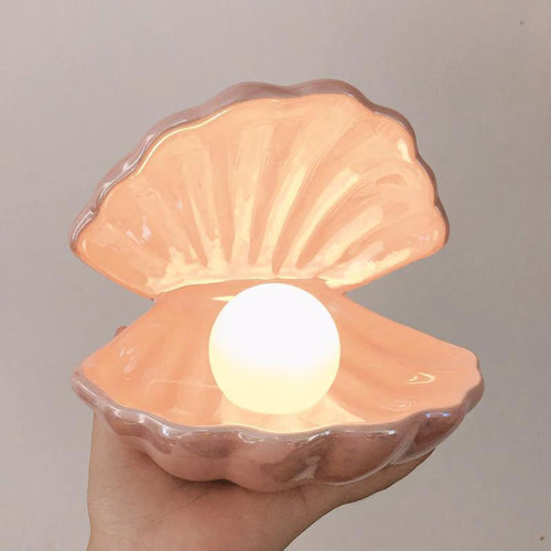 Ceramic Shell Pearl Night Light