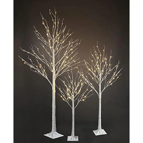 Birch Tree, Warm White, Pack of 3, Indoor and Outdoor Use