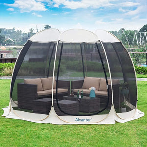 Camping Tent Outdoor Canopy, Not Waterproof 10'x10', Beige