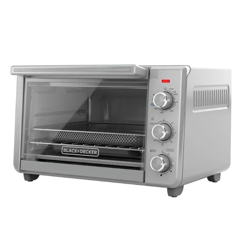 BLACK+DECKER 6-Slice Crisp 'N Bake Air Fry Toaster Oven, 5 Cooking Methods