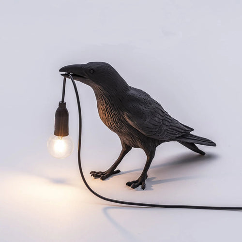 Two-Color Bird Movable Wall/Table Lamp: Eight Styles for Holiday DIY Decor